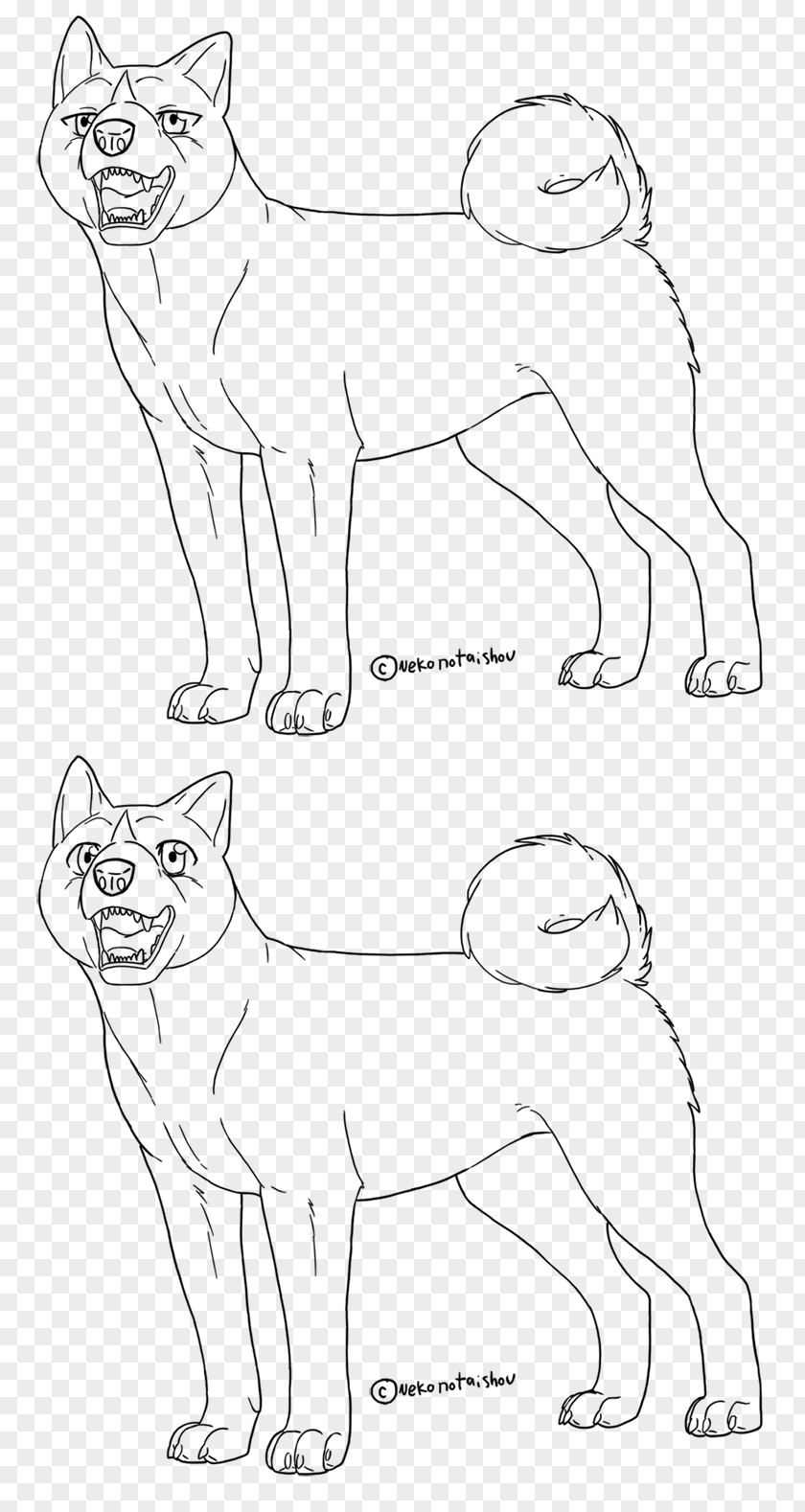 Cat Akita Whiskers Dog Breed Line Art PNG