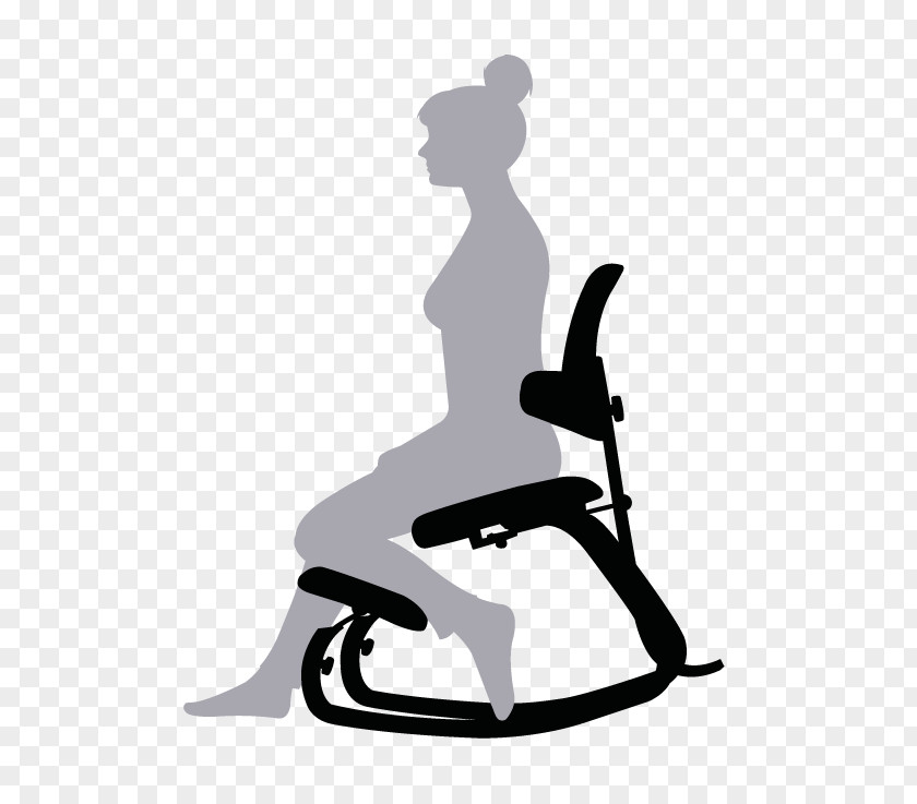 Chair Kneeling Varier Furniture AS Footstool PNG