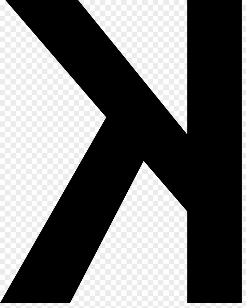K Letter Alphabet Font PNG