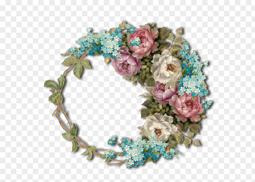 Scary Place Floral Design Cut Flowers Earring Wreath PNG