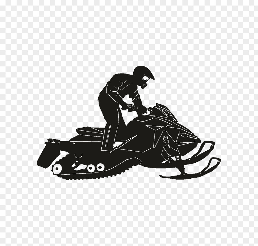 Silhouette Car Snowmobile Sticker Decal PNG