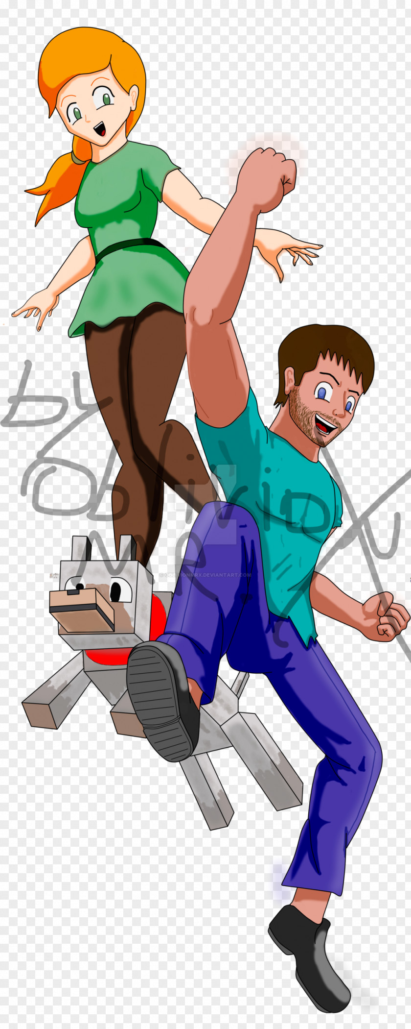 Steve Borden Minecraft: Story Mode Herobrine Drawing Fan Art PNG