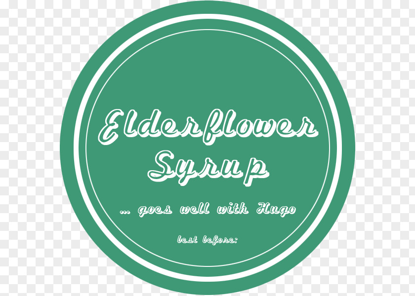 Summer Label Elderflower Cordial Syrup Drink Record Logo PNG