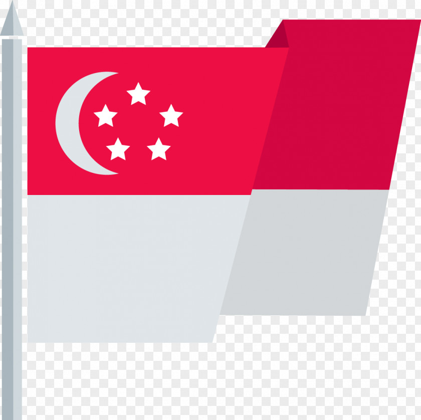 Cartoon Red Flag PNG