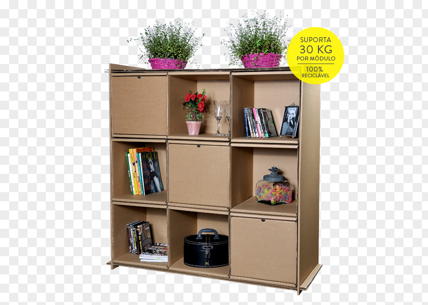Table Furniture Cardboard Shelf Bookcase PNG