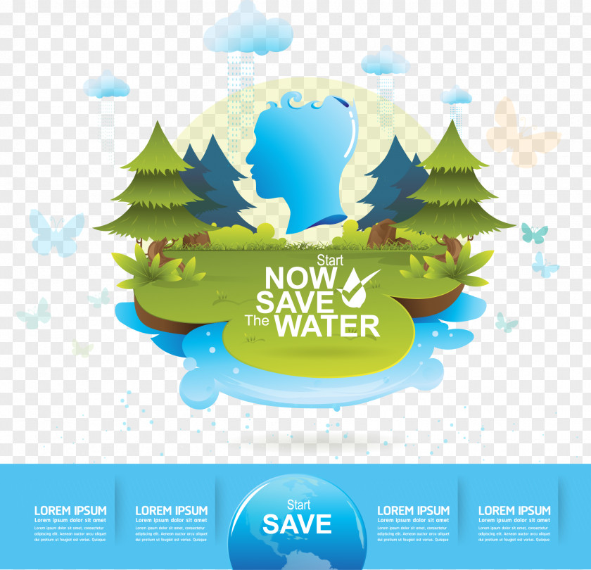 Vector Table Water Efficiency Stock Photography Illustration PNG