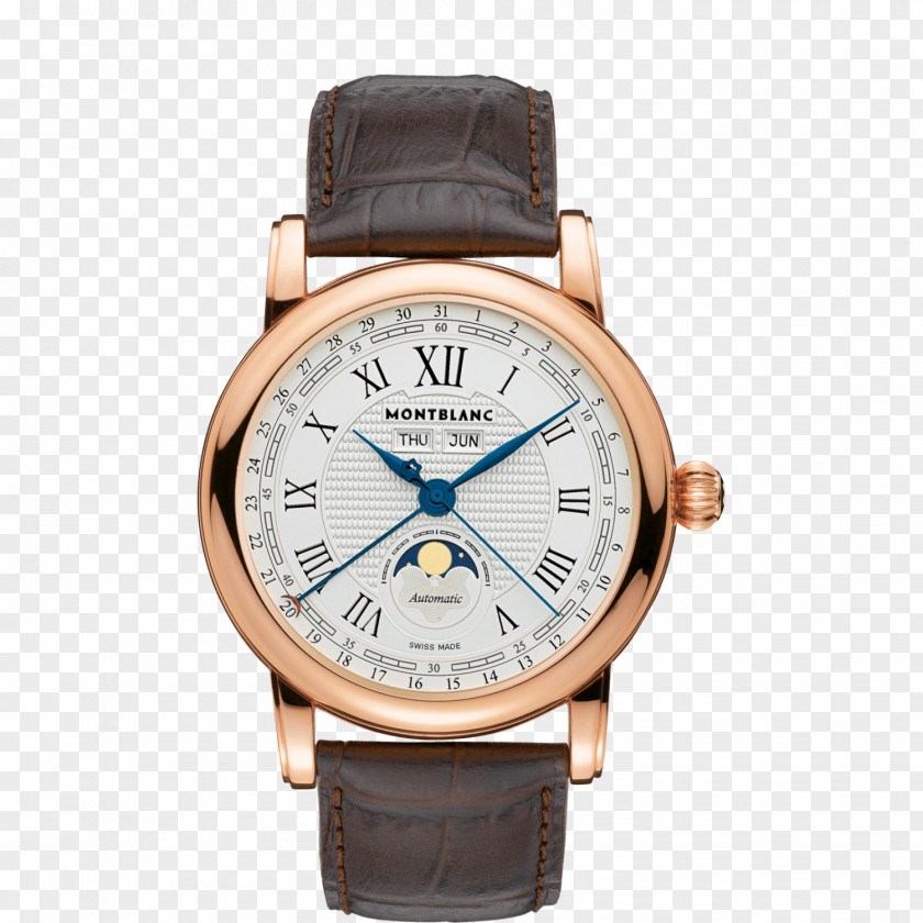 Watch Montblanc Chronograph Gold Jewellery PNG