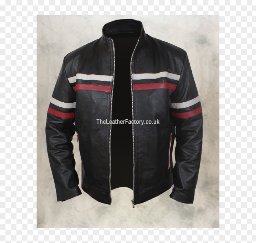 Jacket Leather Motorcycle Pocket Coat PNG