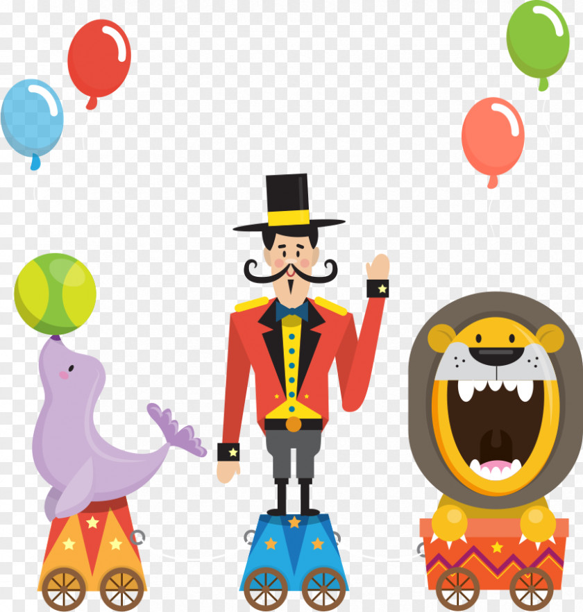 Vector Circus Elements Clip Art PNG