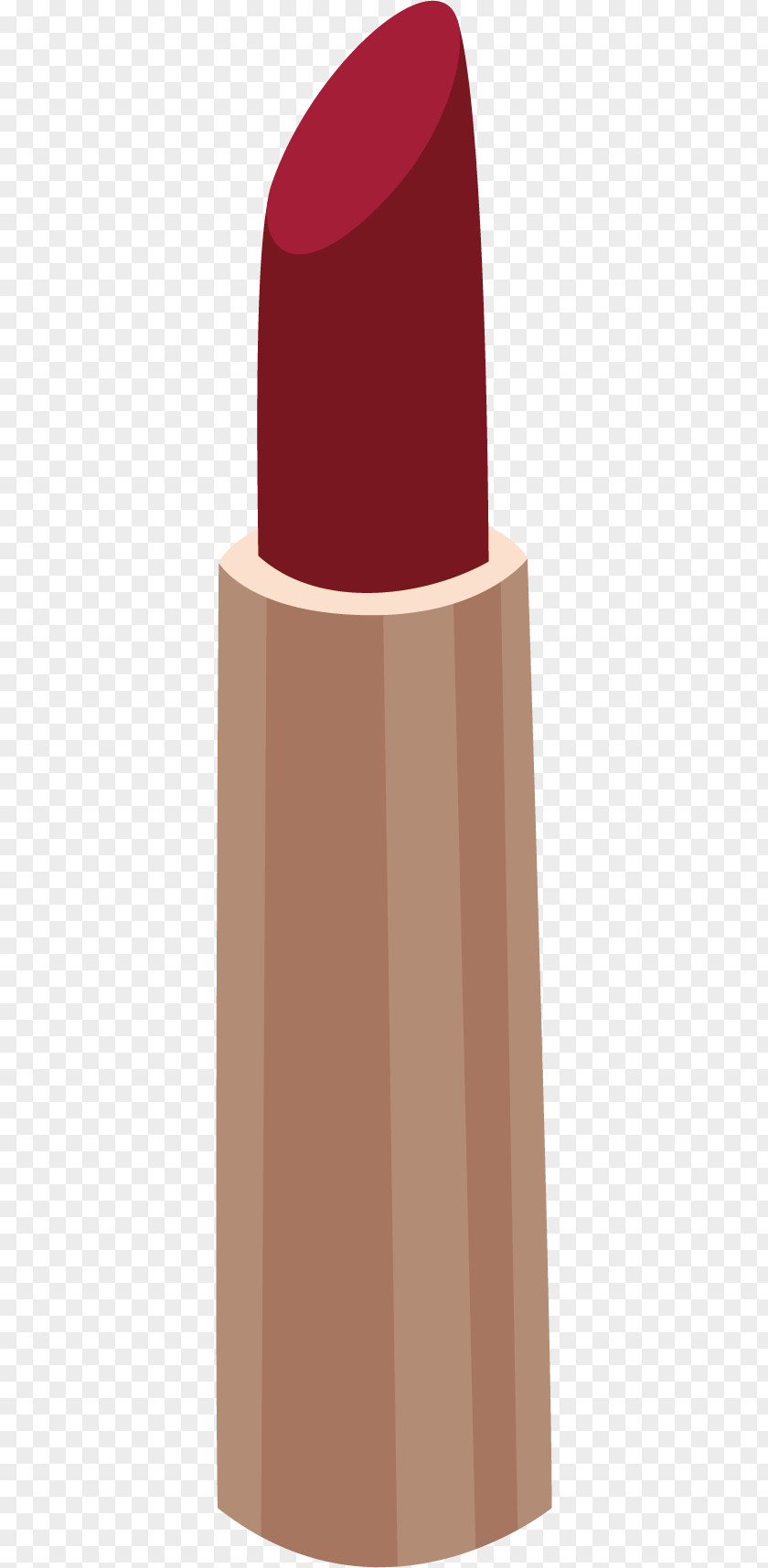 Vector Hand-painted Lipstick Maroon PNG