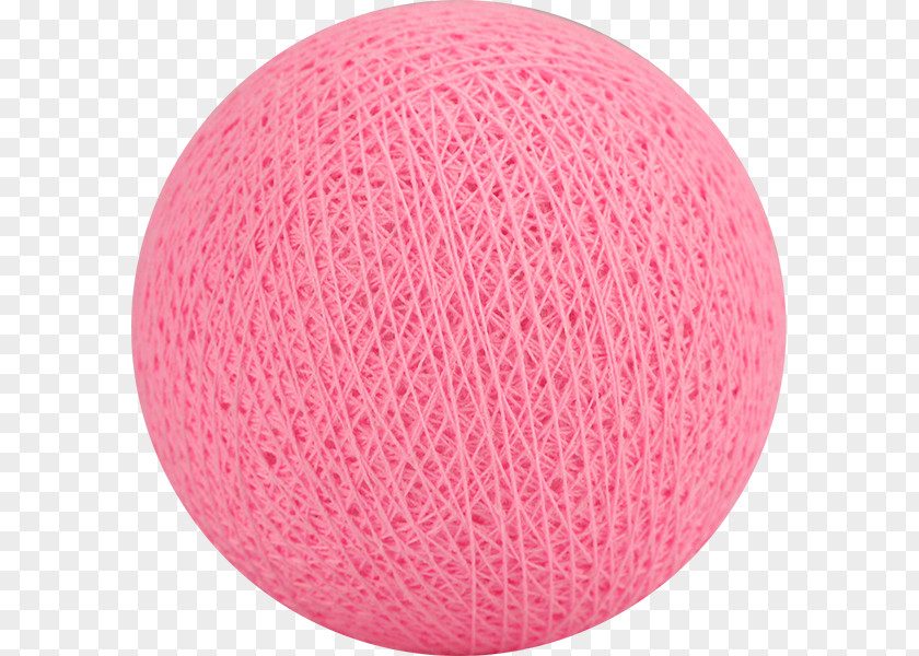 Cotton Ball Wool Pink M PNG