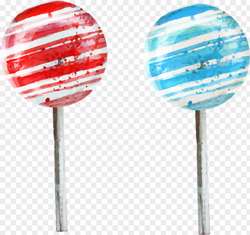 Hand-painted Cartoon Lollipop Candy PNG
