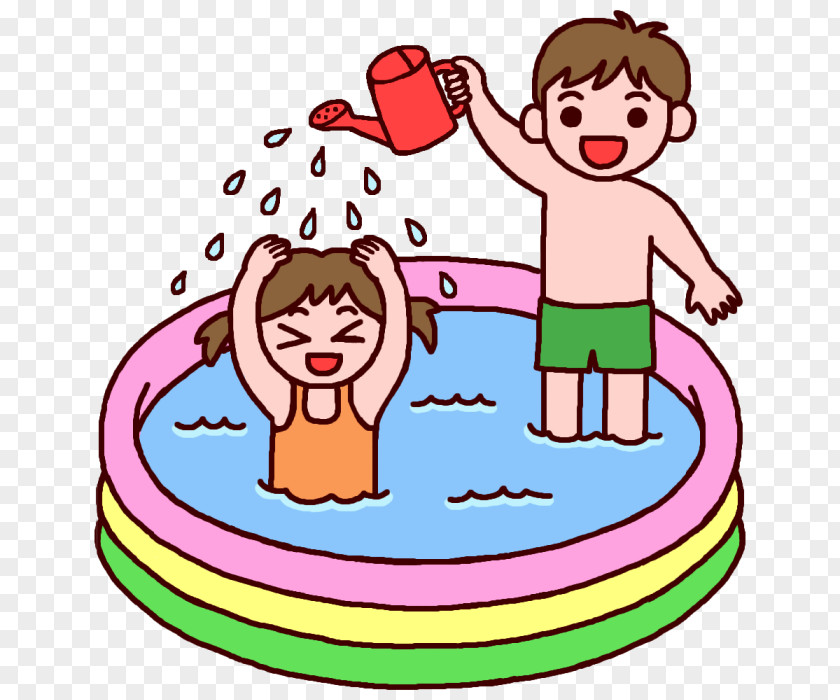 Misaki 水遊び Play Swimming Pool Clip Art PNG