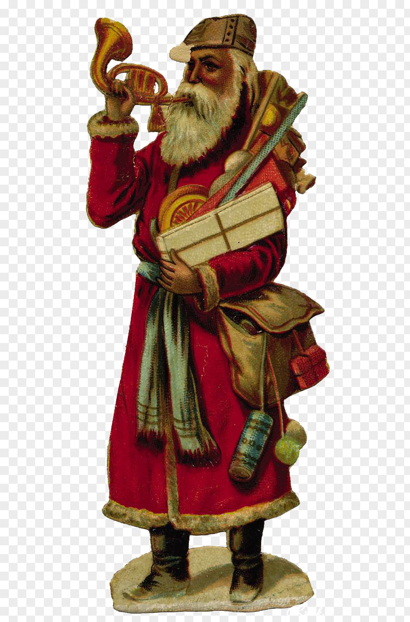 Santa Claus Stickers Costume Design Figurine PNG