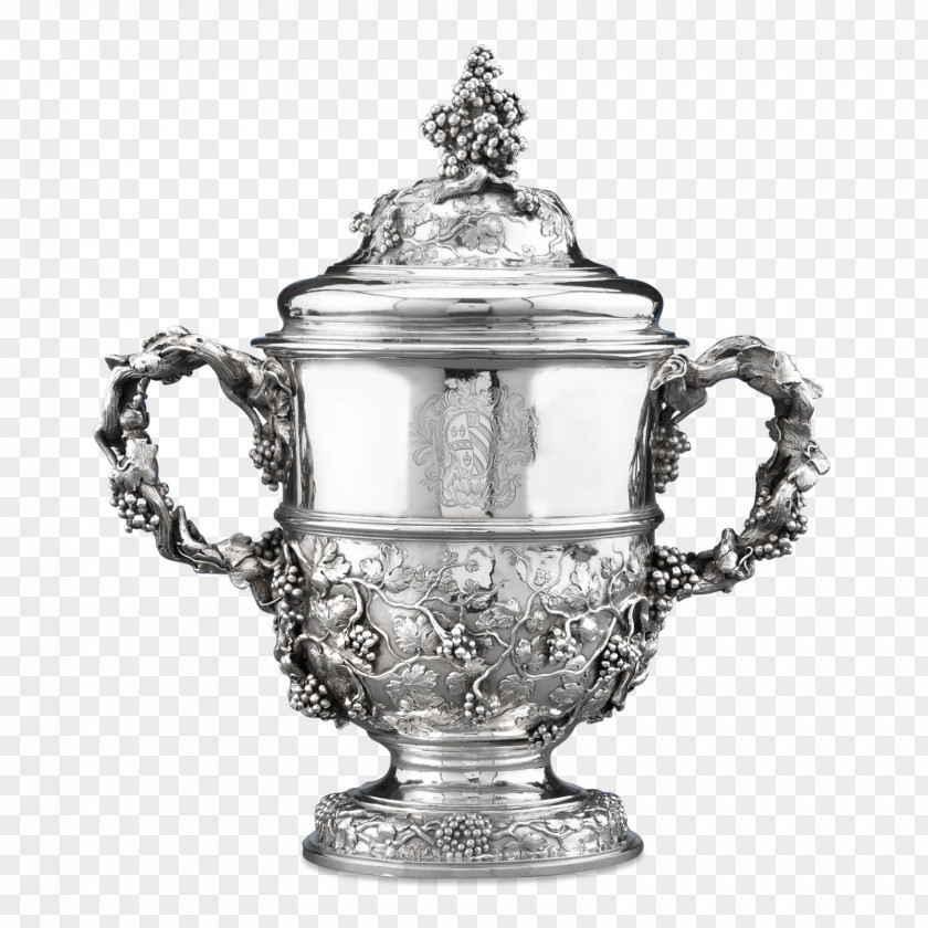 Silver Cup Britannia Salver Glass PNG