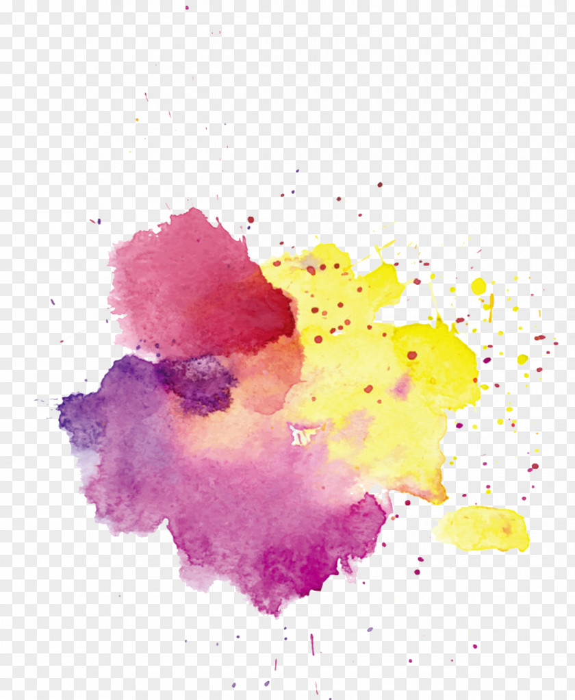 Splash Watercolor Effect Pattern Material PNG watercolor effect pattern material clipart PNG