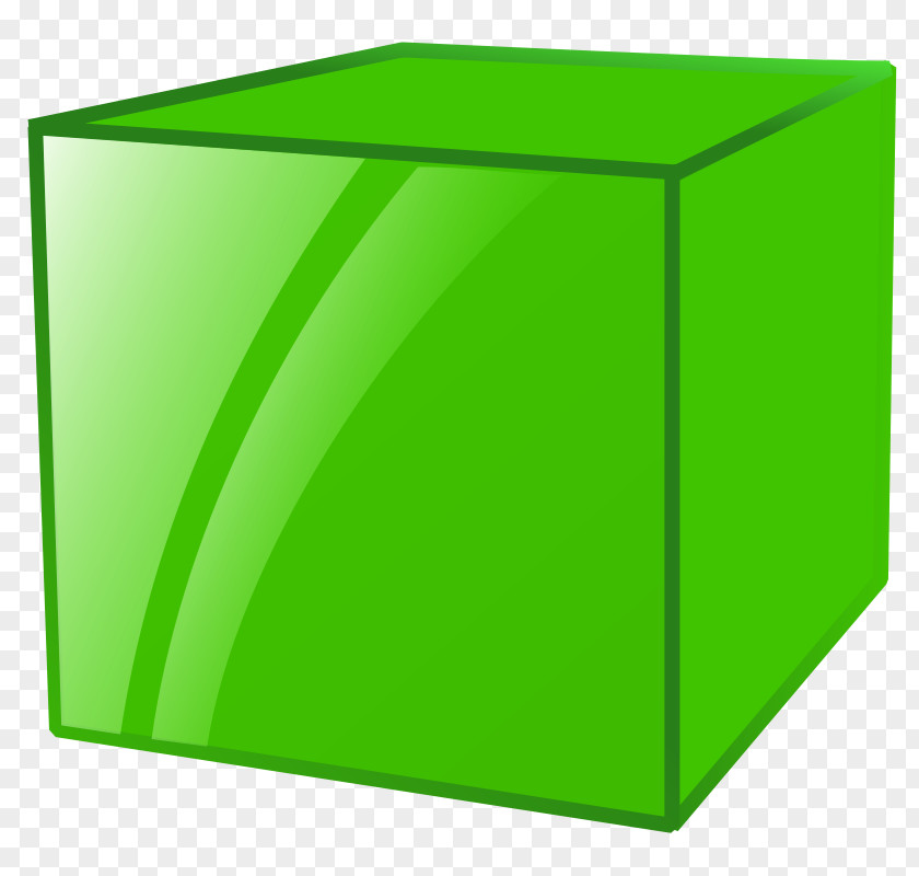 Buggi Cube Shape Green Clip Art PNG