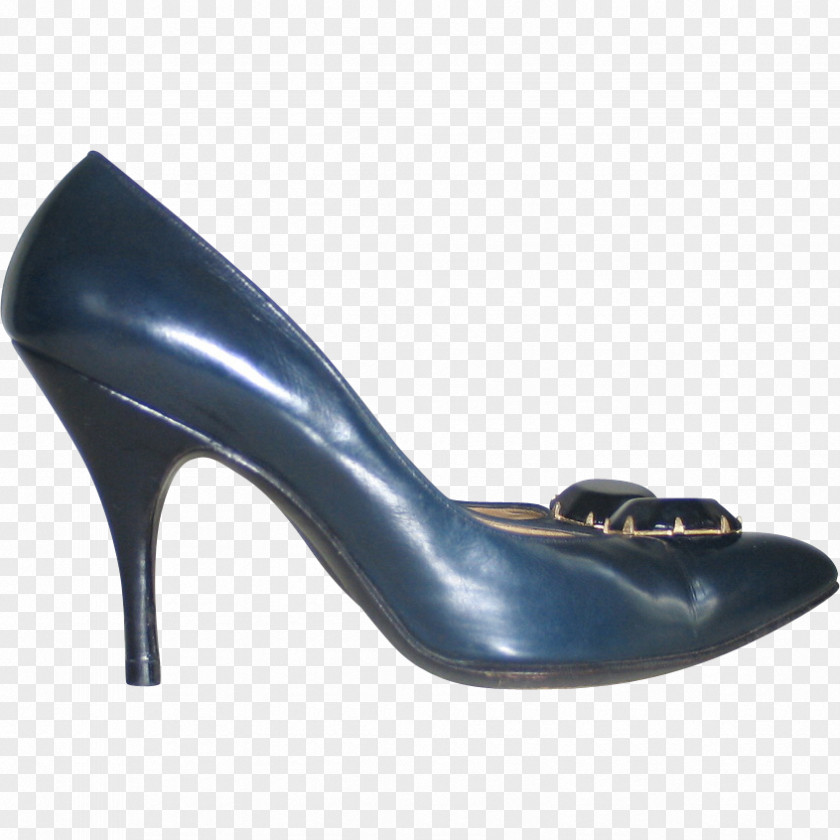 Navy Blue High Heel Shoes For Women Shoe Hardware Pumps Black M PNG