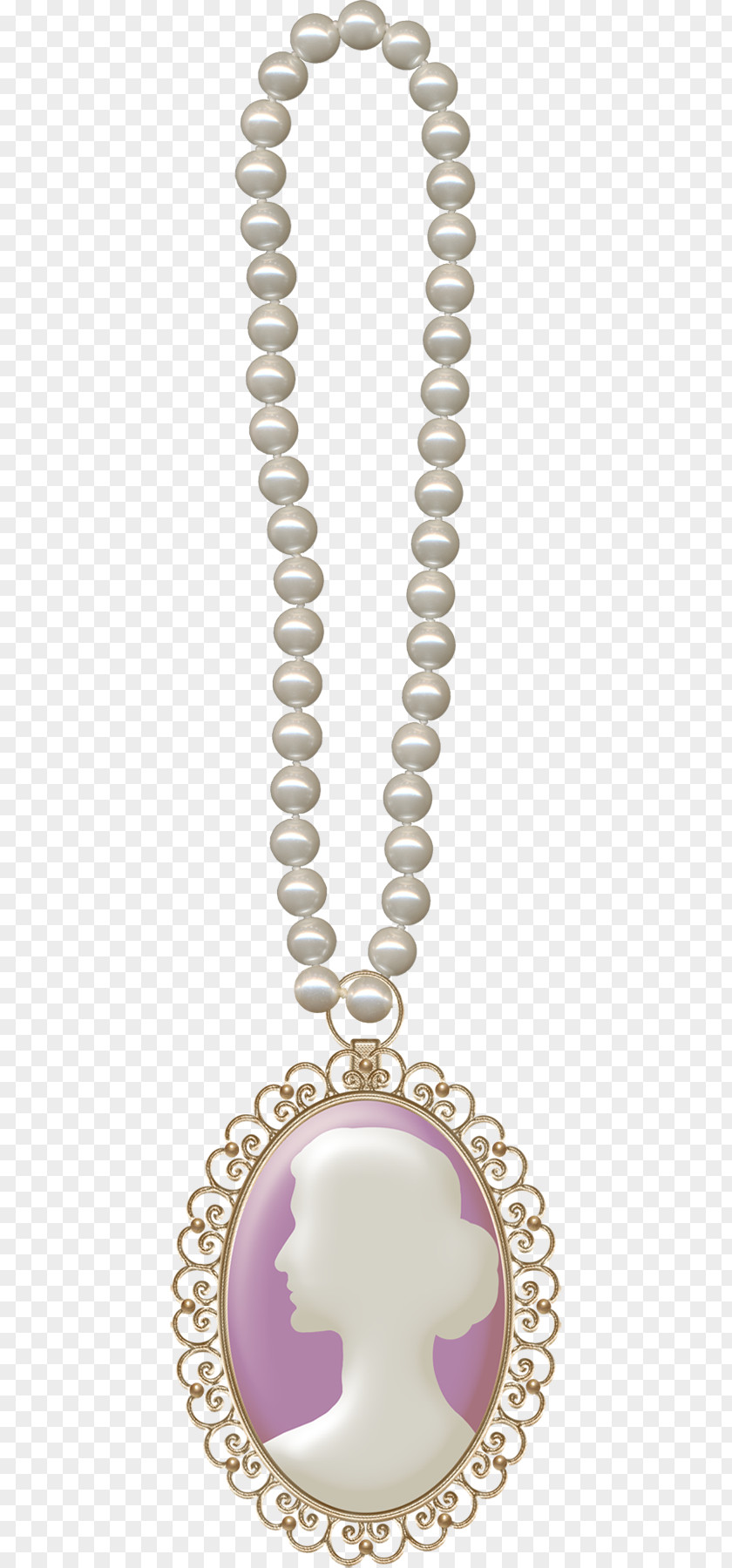 Pendant Necklace Chain Purple Body Piercing Jewellery PNG