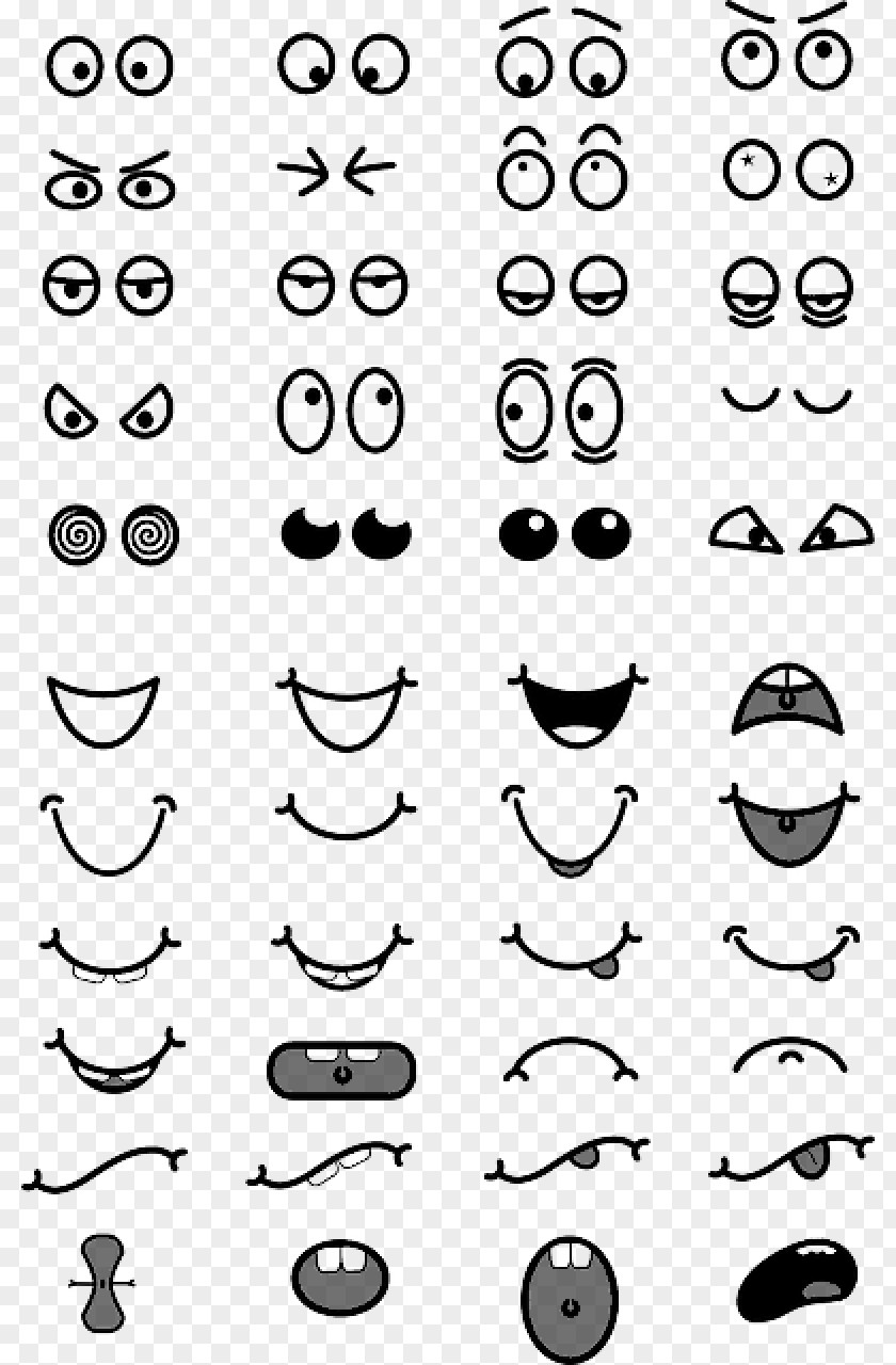 Rolling Eyes Eye Drawing Face Cartoon Vector Graphics PNG
