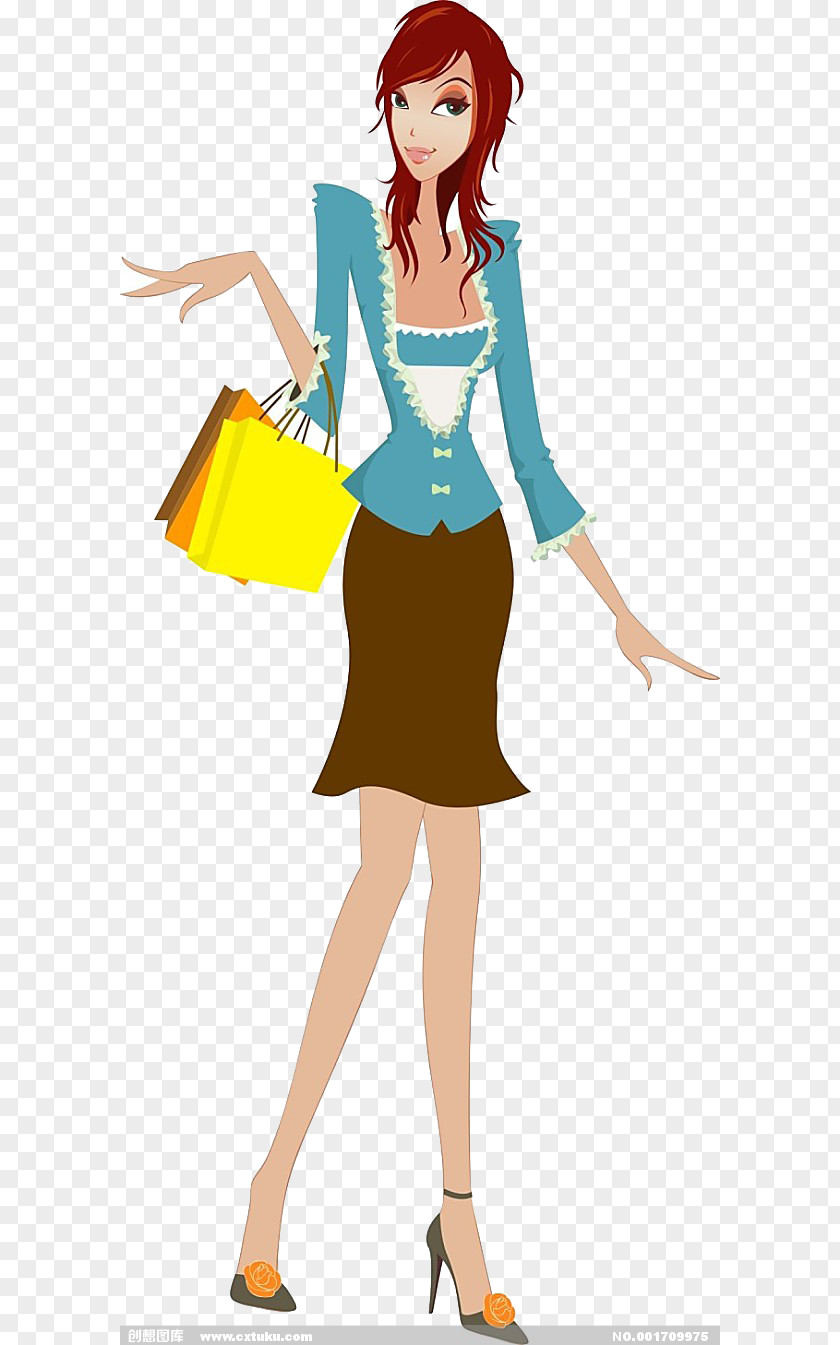 Shopping Woman Computer File PNG
