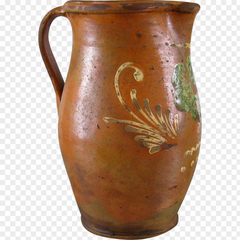 Antique Jug Pottery Ceramic Earthenware PNG