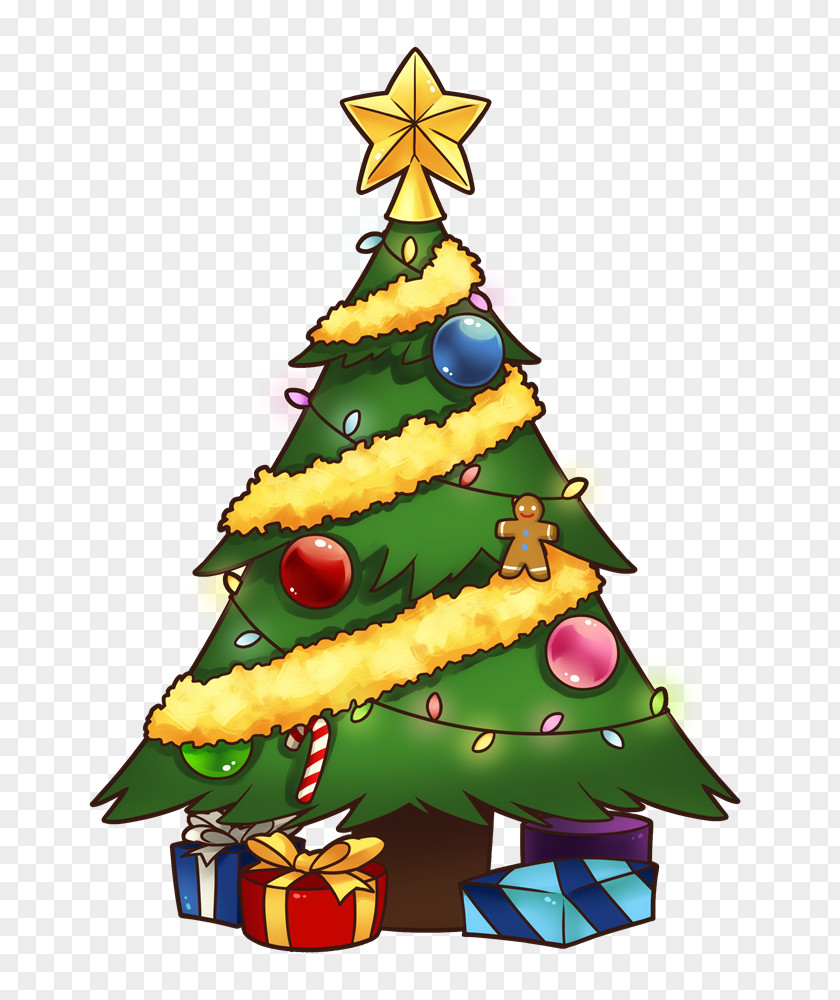 Beautiful Christmas Cliparts Santa Claus Tree Clip Art PNG