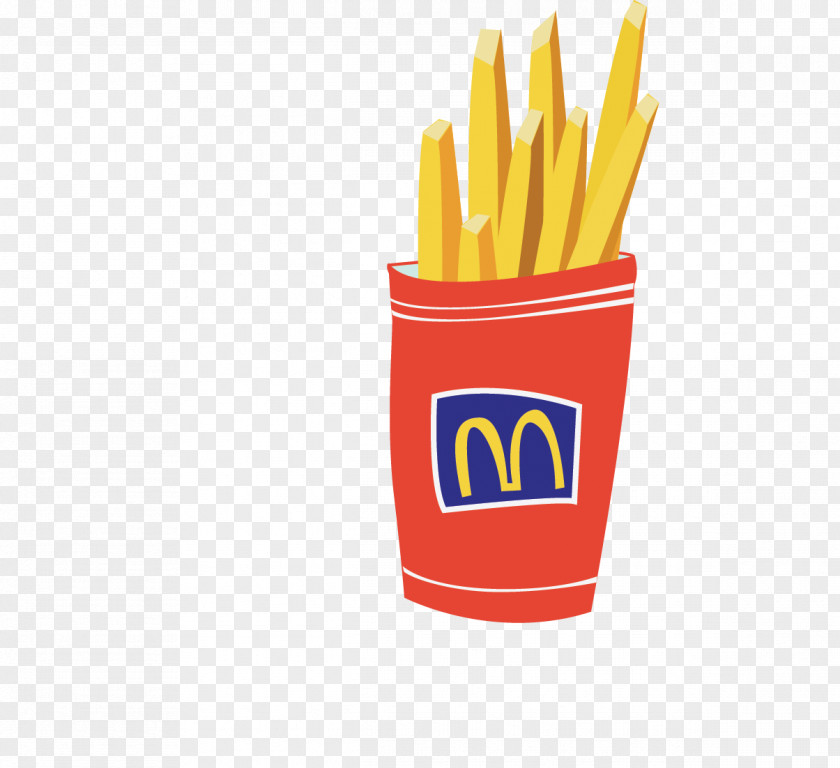 Cartoon Fries French Logo PNG