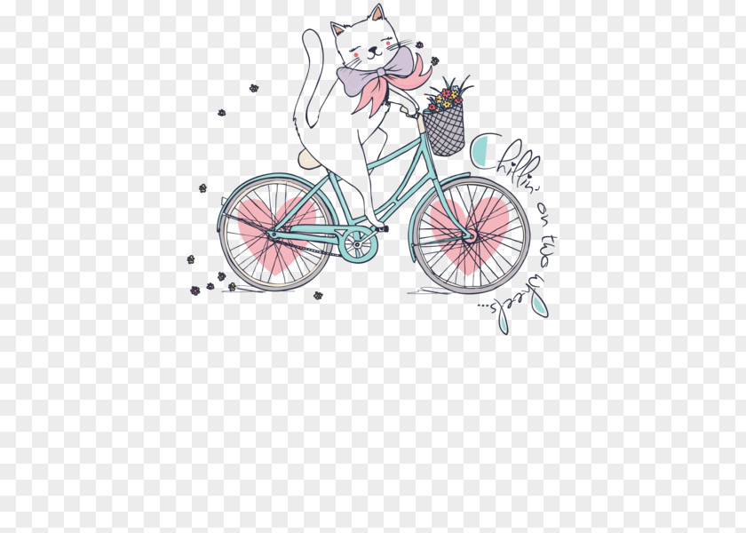 Cycling Cat T-shirt Clothing Iron-on Printing Embroidered Patch PNG