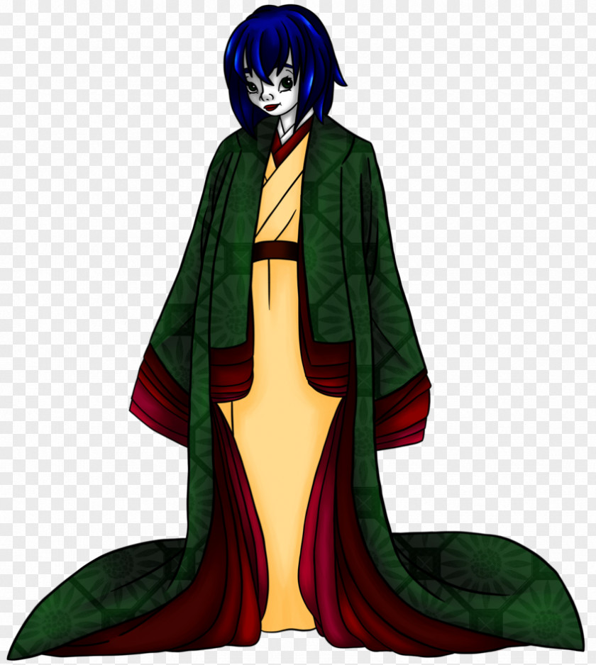 Edo Period Costume Design Supervillain Cartoon Outerwear PNG