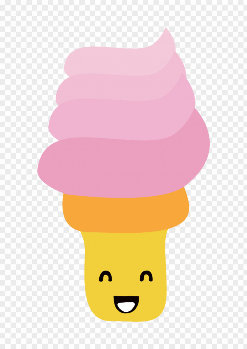 Ice Cream Cone Cartoon Illustration PNG