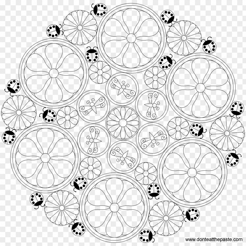 Mandala Flowers Coloring Book The Book: Patterns Of Universe Child PNG