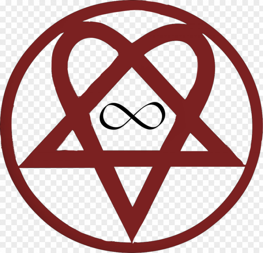 Metal Heart Heartagram Tattoo HIM Logo PNG