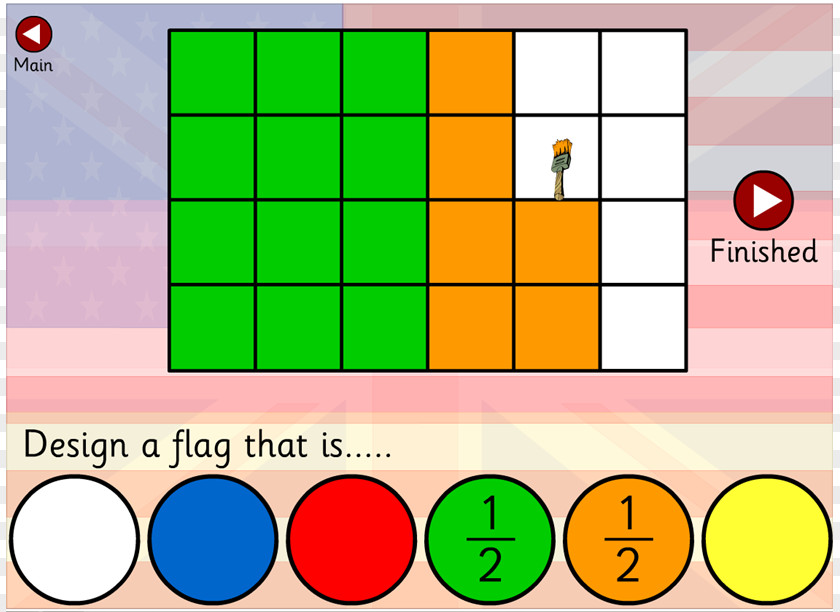 Pictures For Maths Fraction Fun Mathematical Game One Half Mathematics PNG