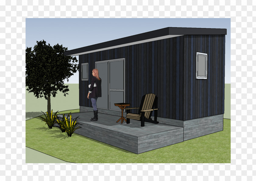 Tiny House Shed Shipping Container Facade Roof PNG