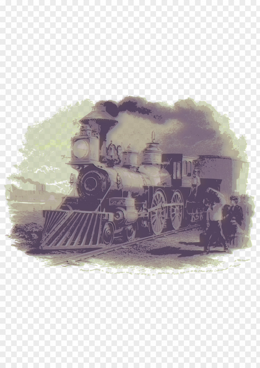 Train Rail Transport Steam Locomotive Engine PNG