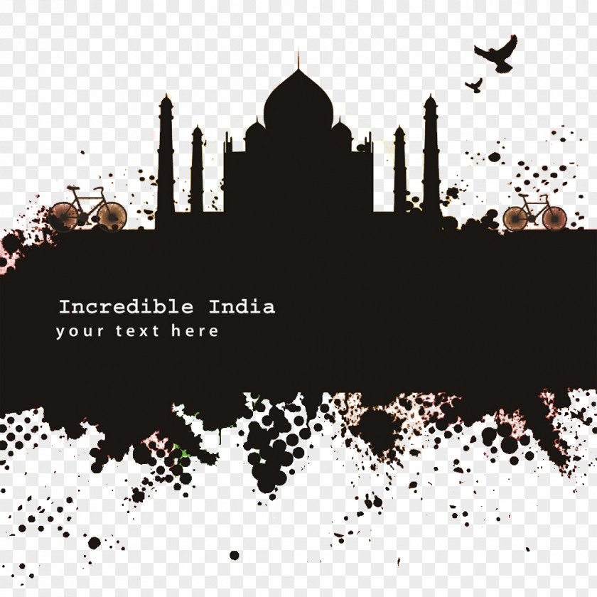 Trend Pattern Construction Of The Taj Mahal New York City Grunge Visual Design Elements And Principles Illustration PNG