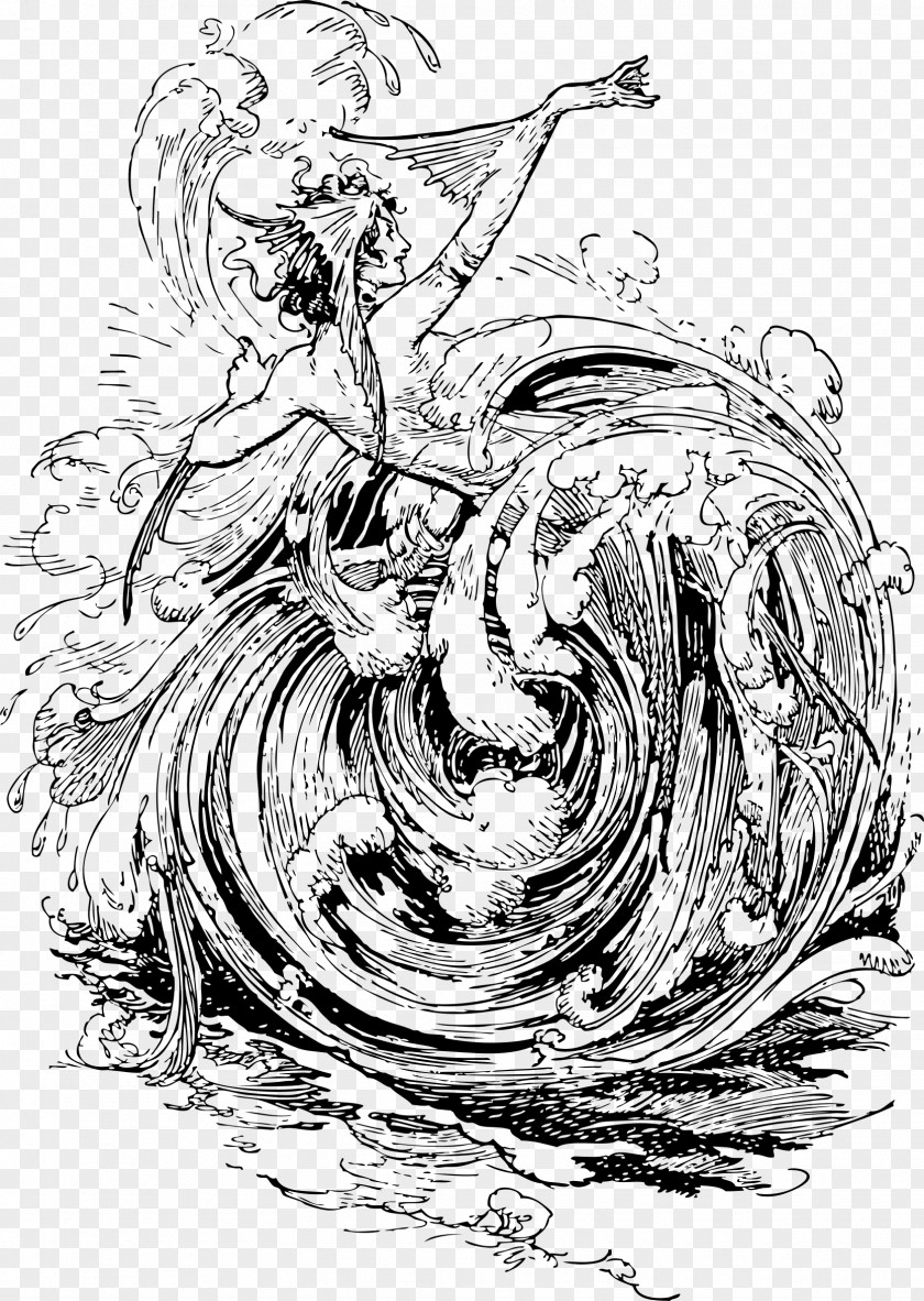 Vortex The Scarecrow Of Oz Sea Fairies Wonderful Wizard Sketch PNG