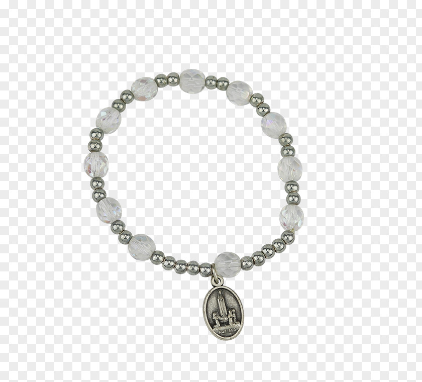 Catholic Rosary Bracelet Necklace Pearl Silver Gold PNG