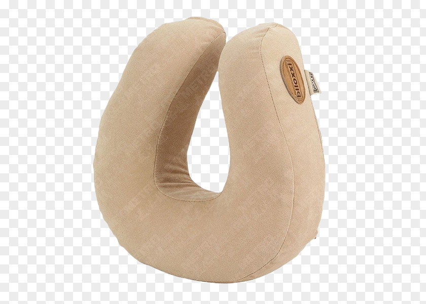 Khaki Simple U-pillow Pillow Inflatable PNG