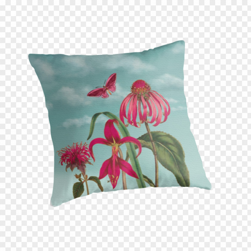 Pillow Throw Pillows Cushion Turquoise Magenta PNG