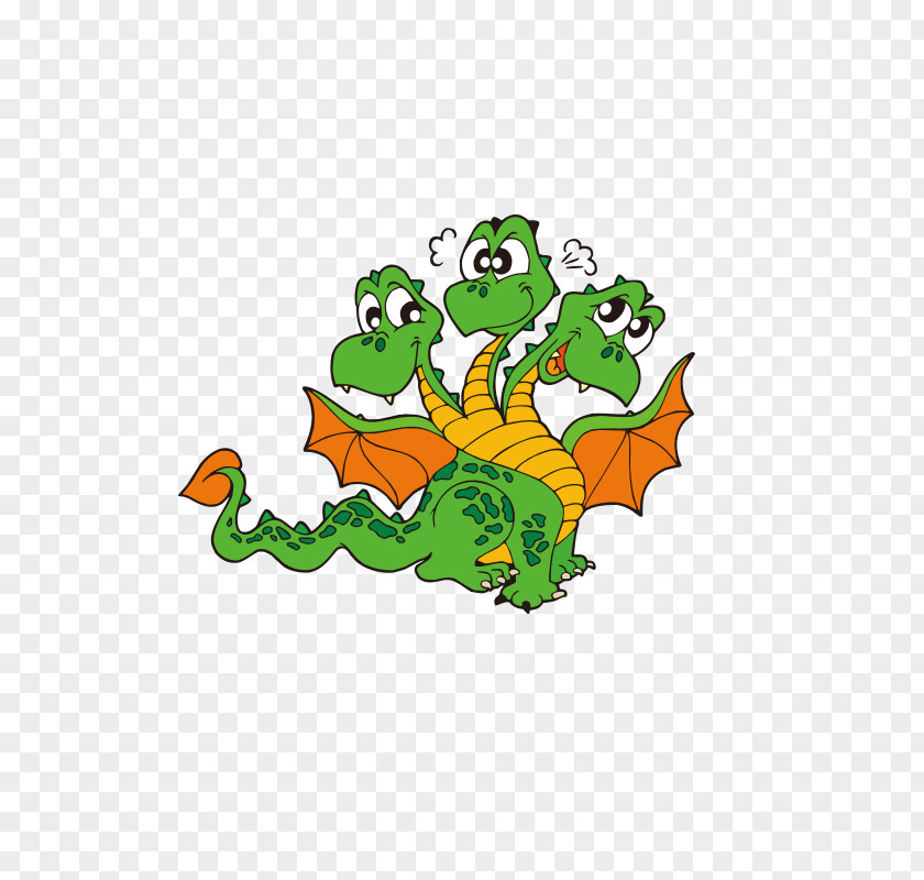 Three Dragons Cartoon Dragon Clip Art PNG