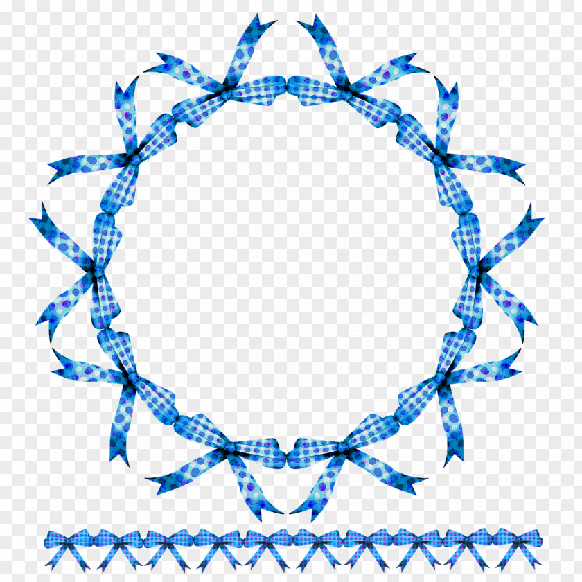 Wreath Ribbon Picture Frames PNG