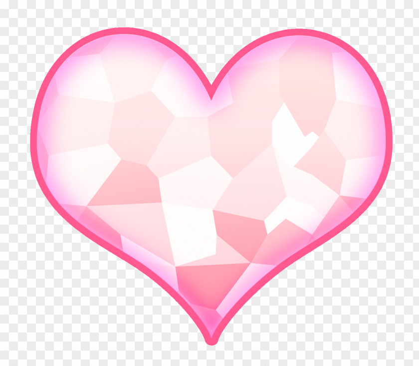 Petal Pink M Heart PNG