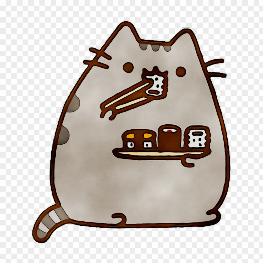 Pusheen Cat Sticker Emoji Image PNG