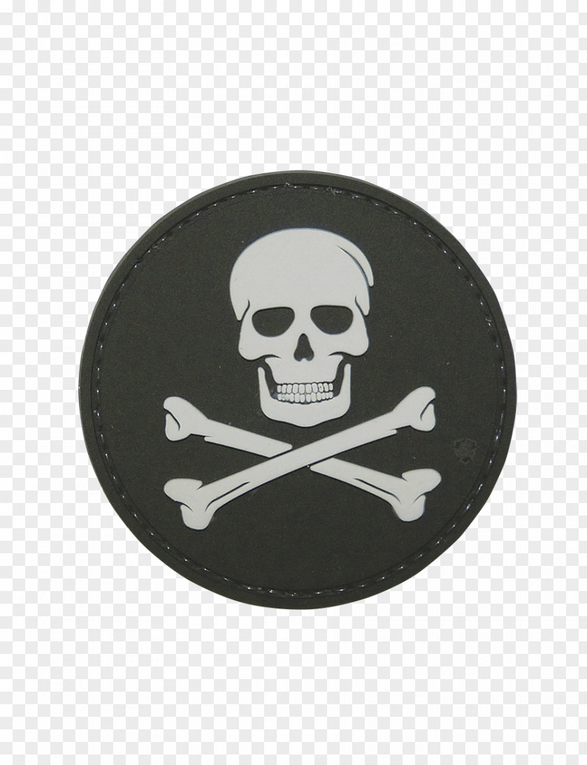 Skull Jolly Roger Amusement Park TRU-SPEC Bag Tag PNG