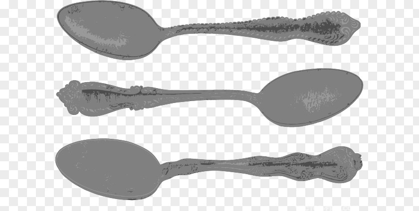 Vector Spoon Silver Ladle PNG
