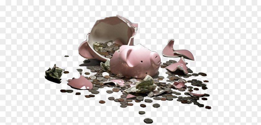 Creative Broken Piggy Bank Domestic Pig Download PNG