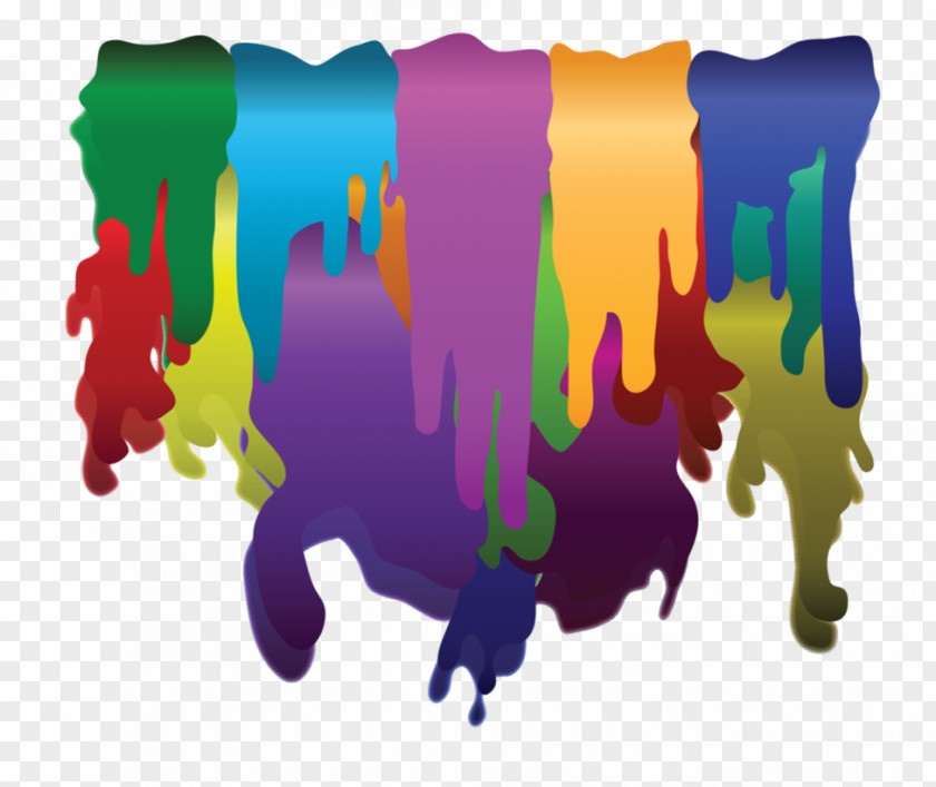 Painted Art Drip Painting PNG