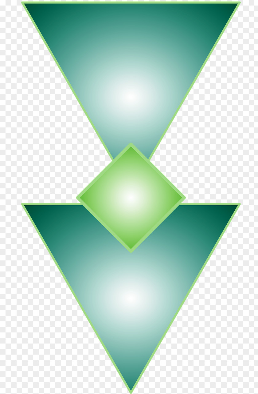 Triangle Green Abstract PNG